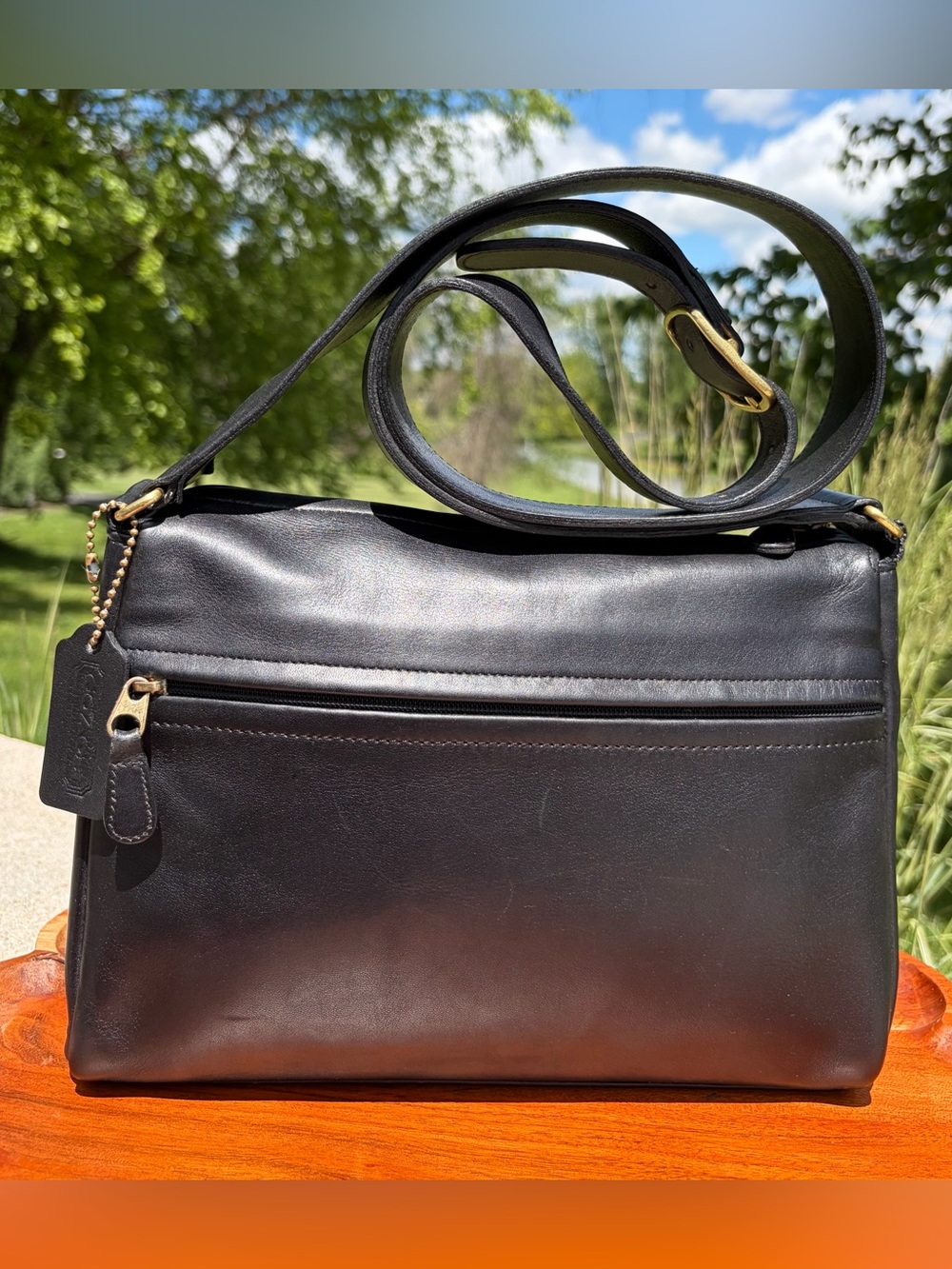 Vintage COACH Matinee Black Leather Rare EUC - Picture 17 of 17